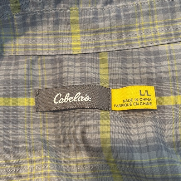 Cabela's women’s gray quarter button down shirt size large - Picture 8 of 9
